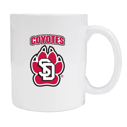 South Dakota Coyotes White Ceramic NCAA Fan Mug 2-Pack (White)
