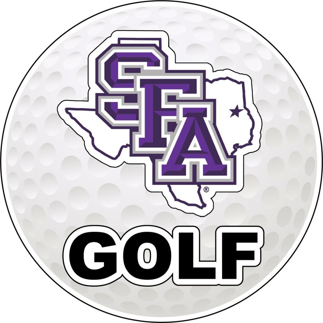 Stephen F. Austin State University 4-Inch Round Golf NCAA Fairway Fervor Vinyl Decal Sticker
