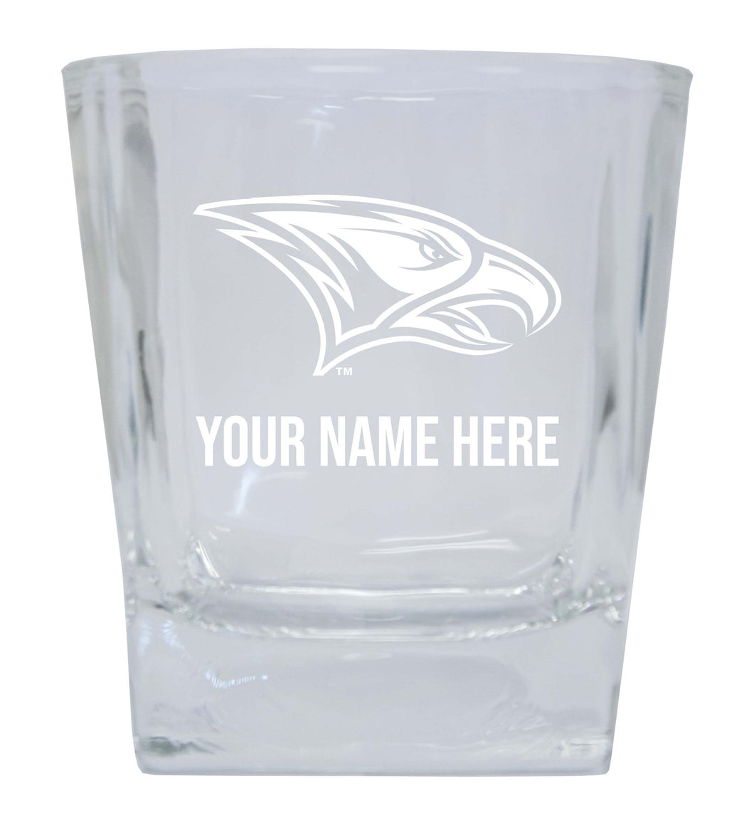 North Carolina Central Eagles 2-Pack Personalized NCAA Spirit Elegance 10oz Etched Glass Tumbler