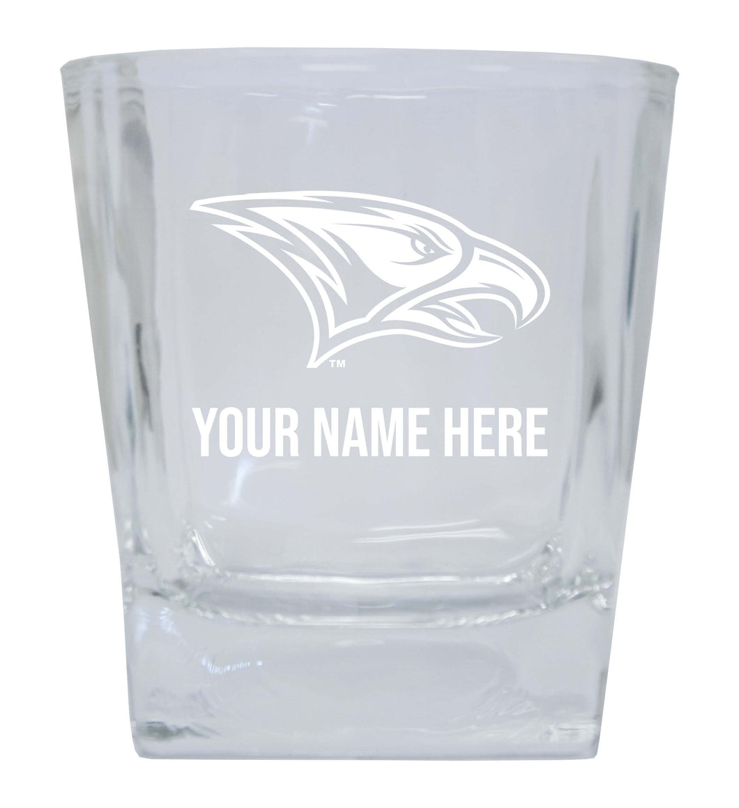 North Carolina Central Eagles Custom College Etched Alumni 8oz Glass Tumbler 2 Pack
