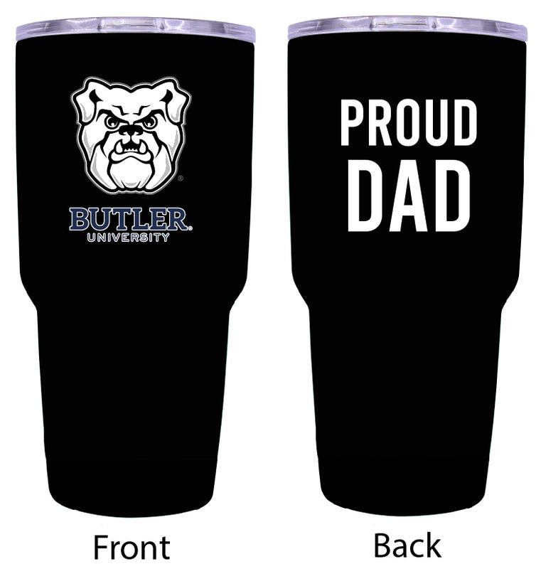 Butler Bulldogs Proud Dad 24 oz Insulated Stainless Steel Tumbler Black