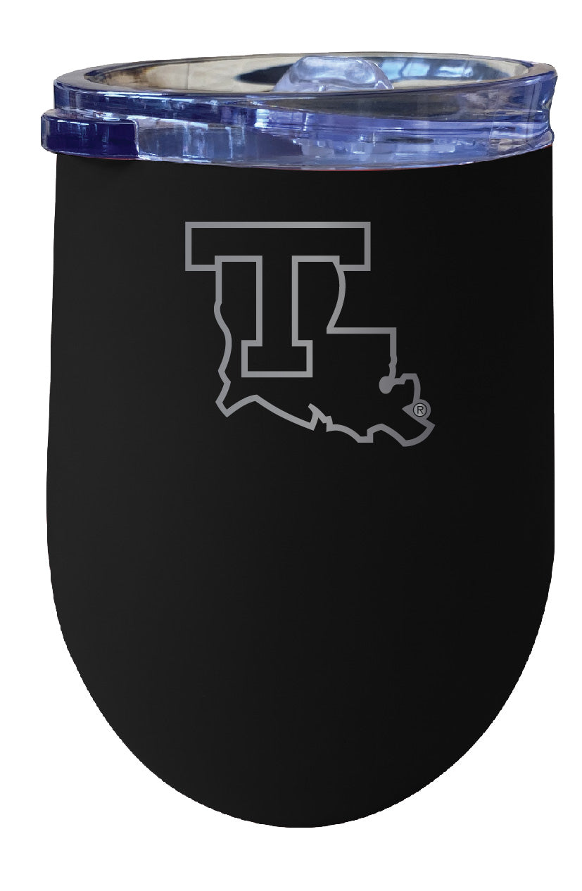 Louisiana Tech Bulldogs 12 oz Etched Insulated Wine Stainless Steel Tumbler - Choose Your Color
