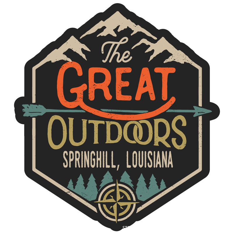 Springhill Louisiana Souvenir Decorative Stickers (Choose theme and size)