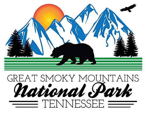 Great Smoky Mountains Gatlinburg Tennessee National Park Souvenir 5x6 Inch Sticker Decal