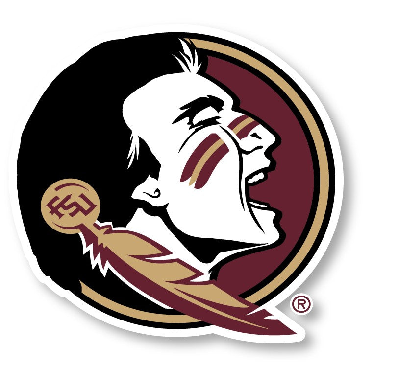 Florida State Seminoles 2-Inch Mascot Logo NCAA Vinyl Decal Sticker for Fans, Students, and Alumni