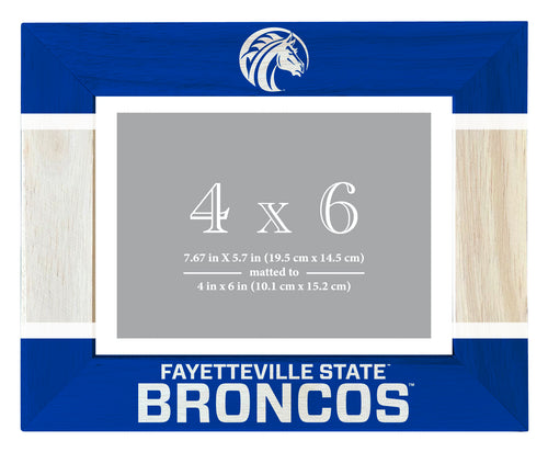 Fayetteville State University Wooden Photo Frame - Customizable 4 x 6 Inch - Elegant Matted Display for Memories