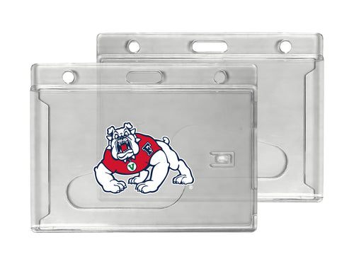 Fresno State Bulldogs Officially Licensed Clear View ID Holder - Collegiate Badge Protection