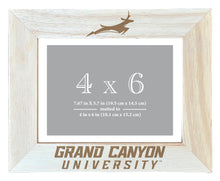 Load image into Gallery viewer, Grand Canyon University Lopes Wooden Photo Frame - Customizable 4 x 6 Inch - Elegant Matted Display for Memories
