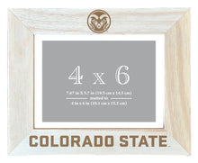 Load image into Gallery viewer, Colorado State Rams Wooden Photo Frame - Customizable 4 x 6 Inch - Elegant Matted Display for Memories
