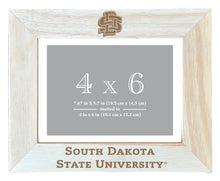 Load image into Gallery viewer, South Dakota State Jackrabbits Wooden Photo Frame - Customizable 4 x 6 Inch - Elegant Matted Display for Memories
