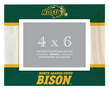 Load image into Gallery viewer, North Dakota State Bison Wooden Photo Frame - Customizable 4 x 6 Inch - Elegant Matted Display for Memories
