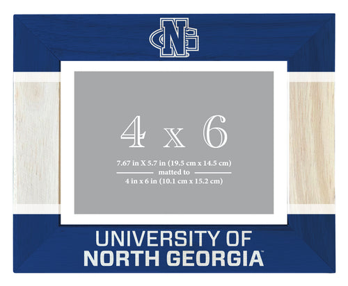 North Georgia Nighhawks Wooden Photo Frame - Customizable 4 x 6 Inch - Elegant Matted Display for Memories