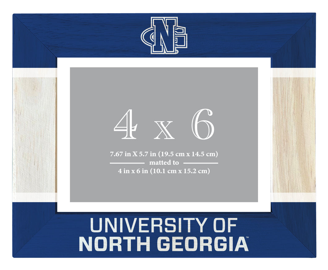 North Georgia Nighhawks Wooden Photo Frame - Customizable 4 x 6 Inch - Elegant Matted Display for Memories
