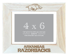 Load image into Gallery viewer, Arkansas Razorbacks Wooden Photo Frame - Customizable 4 x 6 Inch - Elegant Matted Display for Memories
