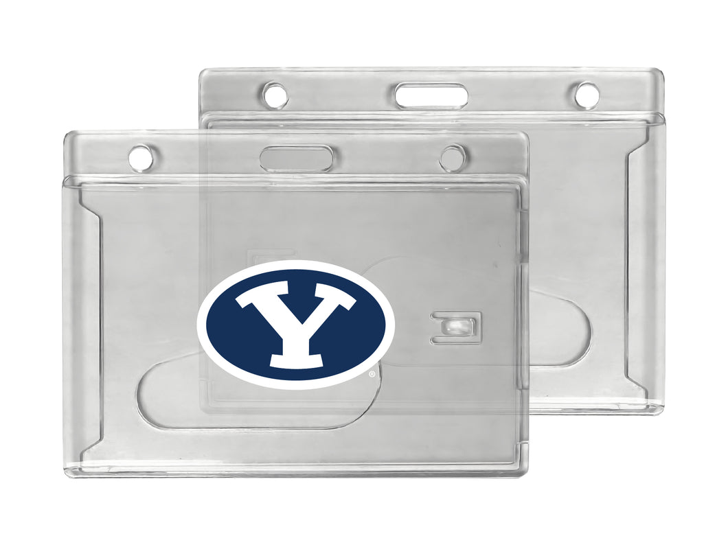 Brigham Young Cougars Officially Licensed Clear View ID Holder - Collegiate Badge Protection