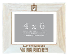 Load image into Gallery viewer, East Stroudsburg University Wooden Photo Frame - Customizable 4 x 6 Inch - Elegant Matted Display for Memories
