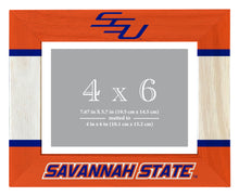 Load image into Gallery viewer, Savannah State University Wooden Photo Frame - Customizable 4 x 6 Inch - Elegant Matted Display for Memories
