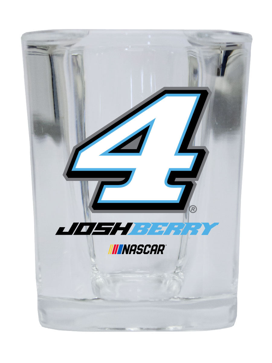R and R Imports #4 Josh Berry Officially Licensed Squared Shot Glass