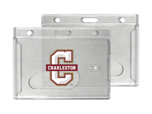 College of Charleston Officially Licensed Clear View ID Holder - Collegiate Badge Protection
