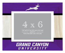 Load image into Gallery viewer, Grand Canyon University Lopes Wooden Photo Frame - Customizable 4 x 6 Inch - Elegant Matted Display for Memories
