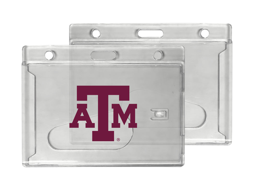 Texas A&M Aggies Officially Licensed Clear View ID Holder - Collegiate Badge Protection