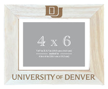 Load image into Gallery viewer, University of Denver Pioneers Wooden Photo Frame - Customizable 4 x 6 Inch - Elegant Matted Display for Memories
