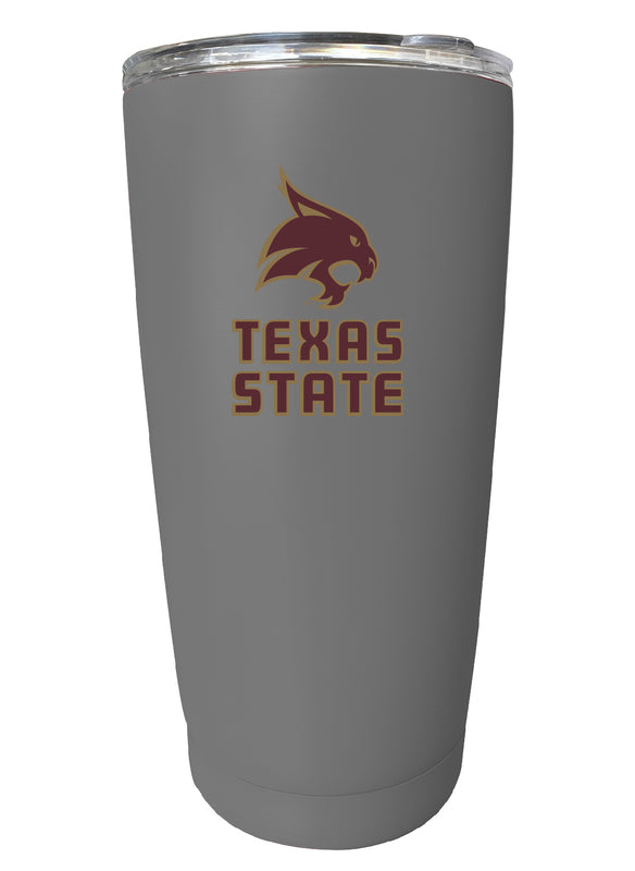 Texas State Bobcats NCAA Insulated Tumbler - 16oz Stainless Steel Travel Mug 