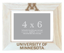 Load image into Gallery viewer, Minnesota Gophers Wooden Photo Frame - Customizable 4 x 6 Inch - Elegant Matted Display for Memories
