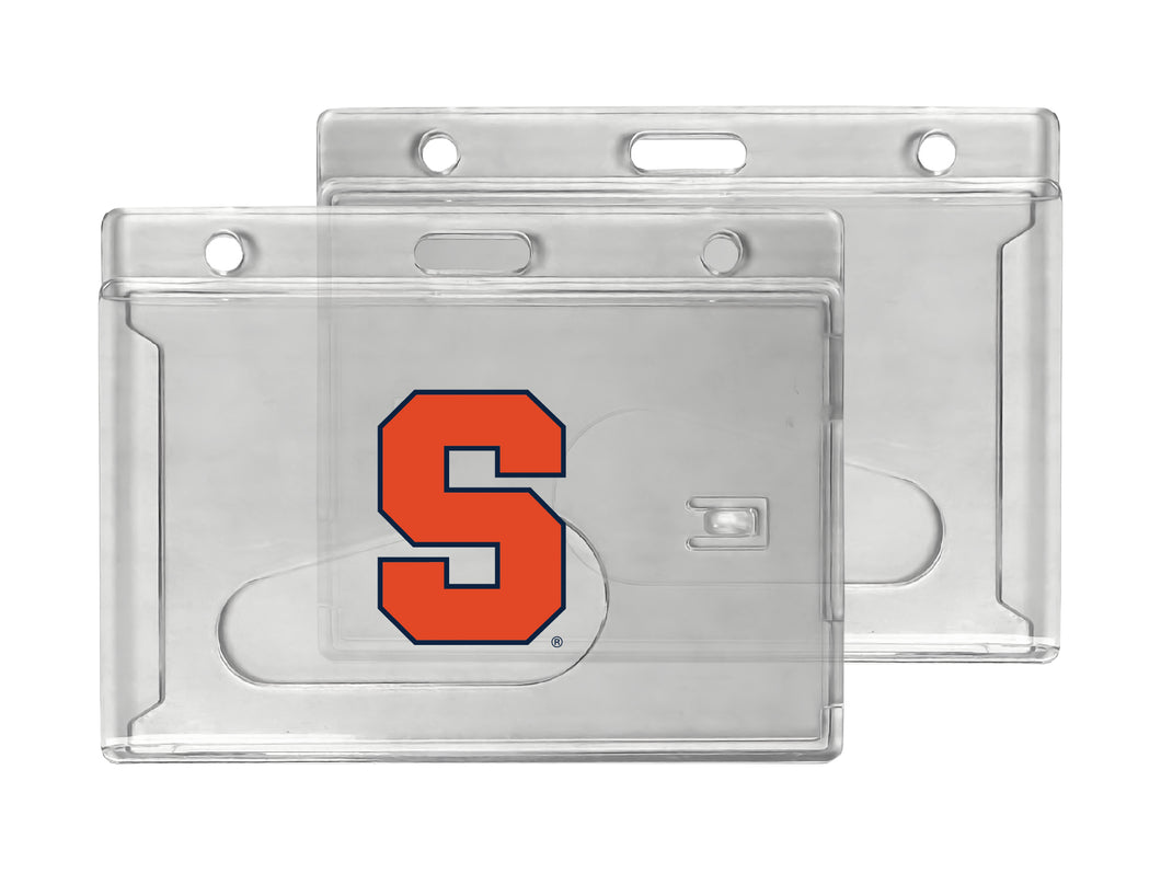 Syracuse Orange Officially Licensed Clear View ID Holder - Collegiate Badge Protection