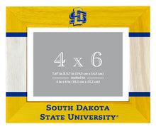 Load image into Gallery viewer, South Dakota State Jackrabbits Wooden Photo Frame - Customizable 4 x 6 Inch - Elegant Matted Display for Memories
