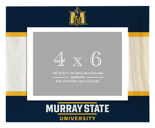 Murray State University Wooden Photo Frame - Customizable 4 x 6 Inch - Elegant Matted Display for Memories