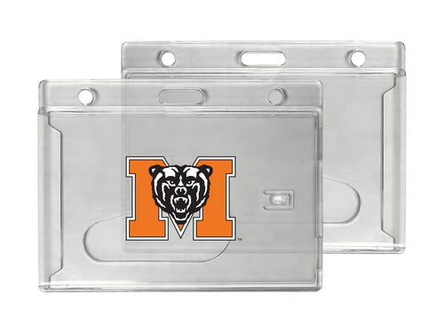 Mercer University Officially Licensed Clear View ID Holder - Collegiate Badge Protection