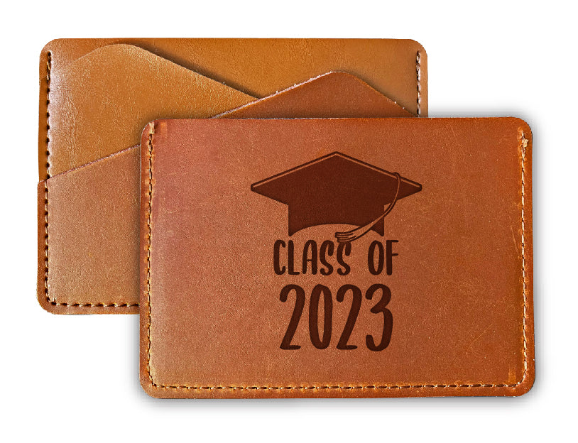 Class of 2023 Grad Leather Wallet Card Holder