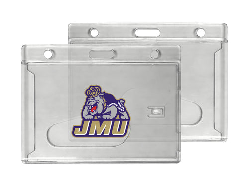 James Madison Dukes Officially Licensed Clear View ID Holder - Collegiate Badge Protection