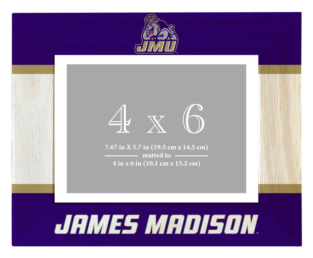 James Madison Dukes Wooden Photo Frame - Customizable 4 x 6 Inch - Elegant Matted Display for Memories