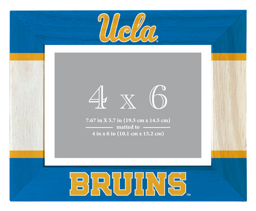 UCLA Bruins Wooden Photo Frame - Customizable 4 x 6 Inch - Elegant Matted Display for Memories