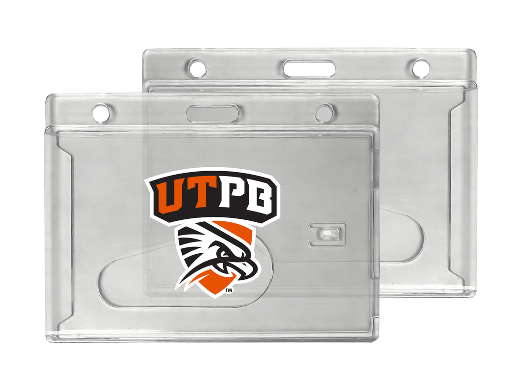 University of Texas of the Permian Basin Officially Licensed Clear View ID Holder - Collegiate Badge Protection