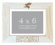 Load image into Gallery viewer, East Tennessee State University Wooden Photo Frame - Customizable 4 x 6 Inch - Elegant Matted Display for Memories
