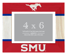 Load image into Gallery viewer, Southern Methodist University Wooden Photo Frame - Customizable 4 x 6 Inch - Elegant Matted Display for Memories
