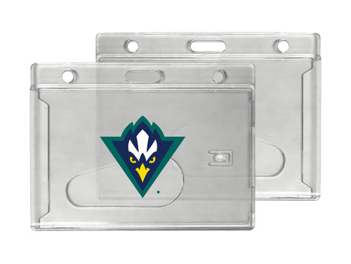 North Carolina Wilmington Seahawks Officially Licensed Clear View ID Holder - Collegiate Badge Protection