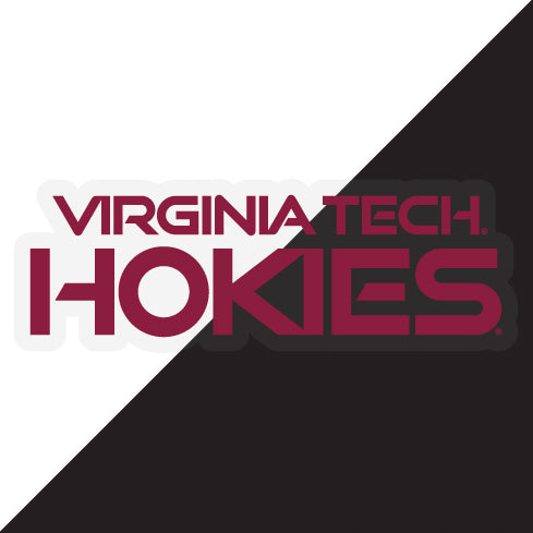 Virginia Tech Hokies Choose Style and Size NCAA Vinyl Decal Sticker for Fans, Students, and Alumni