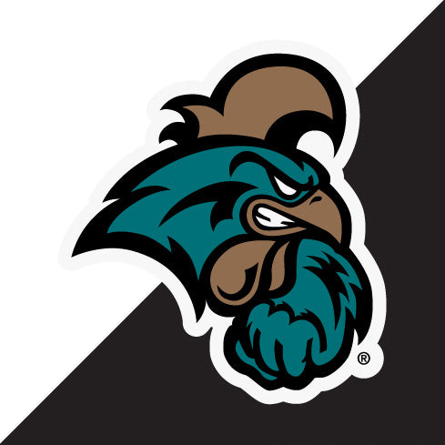 Coastal Carolina University 2-Inch on one of its sides NCAA Durable School Spirit Vinyl Decal Sticker
