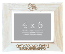 Load image into Gallery viewer, Gonzaga Bulldogs Wooden Photo Frame - Customizable 4 x 6 Inch - Elegant Matted Display for Memories
