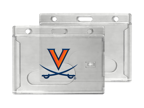 Virginia Cavaliers Officially Licensed Clear View ID Holder - Collegiate Badge Protection