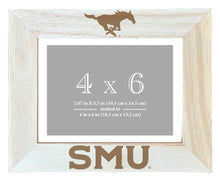 Load image into Gallery viewer, Southern Methodist University Wooden Photo Frame - Customizable 4 x 6 Inch - Elegant Matted Display for Memories
