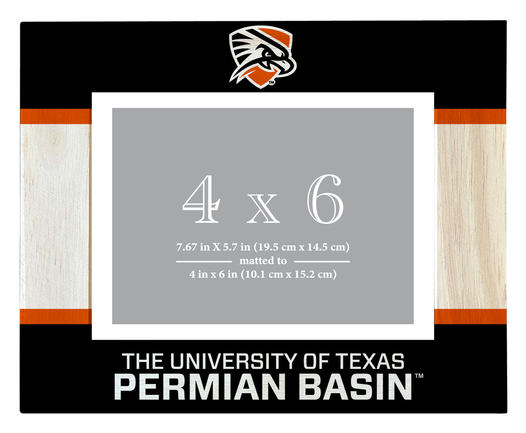 University of Texas of the Permian Basin Wooden Photo Frame - Customizable 4 x 6 Inch - Elegant Matted Display for Memories