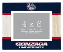Load image into Gallery viewer, Gonzaga Bulldogs Wooden Photo Frame - Customizable 4 x 6 Inch - Elegant Matted Display for Memories
