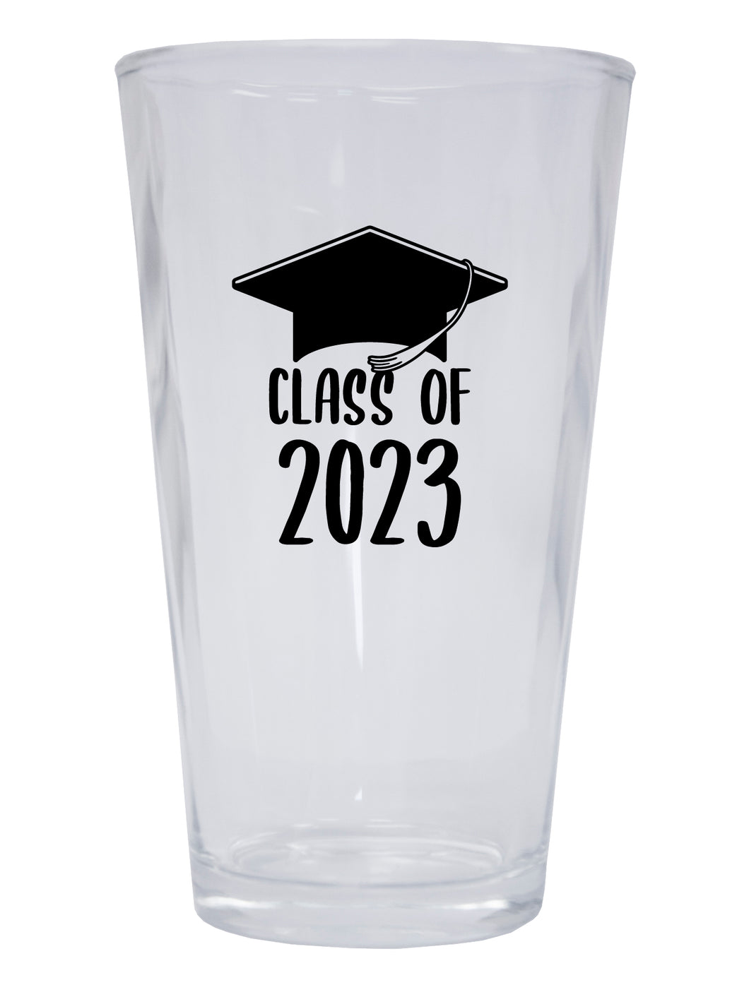 Class of 2023 Graduation 16 oz Pint Glass