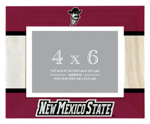 Load image into Gallery viewer, New Mexico State University Aggies Wooden Photo Frame - Customizable 4 x 6 Inch - Elegant Matted Display for Memories
