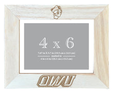 Load image into Gallery viewer, Ohio Wesleyan University Wooden Photo Frame - Customizable 4 x 6 Inch - Elegant Matted Display for Memories
